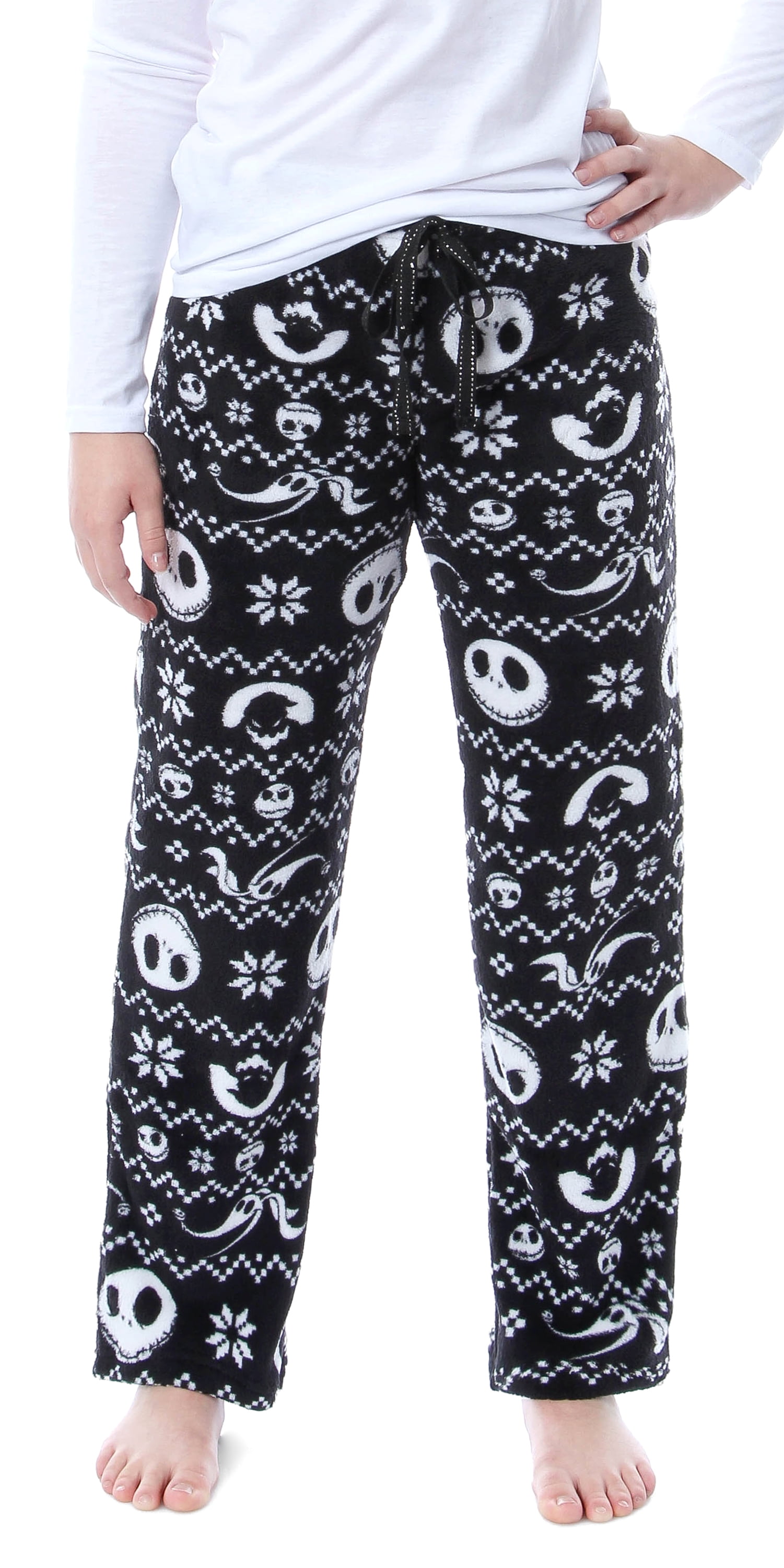 The Nightmare Before Christmas Jack Skellington Fairisle Plush Fleece  Pajama Pants