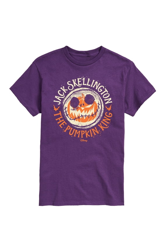 - Jack Skellington Pumpkin King - Men's Short Sleeve Graphic T-Shirt