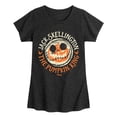 thumbnail image 1 of The Nightmare Before Christmas - Jack Skellington Pumpkin King - Toddler And Youth Girls Short Sleeve Graphic T-Shirt, 1 of 5