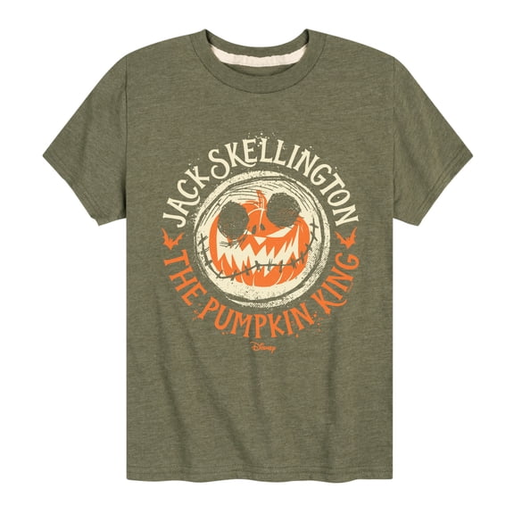 The Nightmare Before Christmas - Jack Skellington Pumpkin King - Youth Short Sleeve Graphic T-Shirt