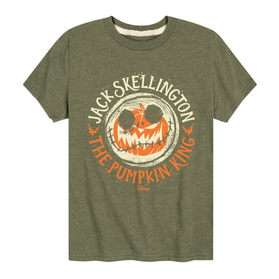 The Nightmare Before Christmas - Jack Skellington Pumpkin King - Youth Short Sleeve Graphic T-Shirt