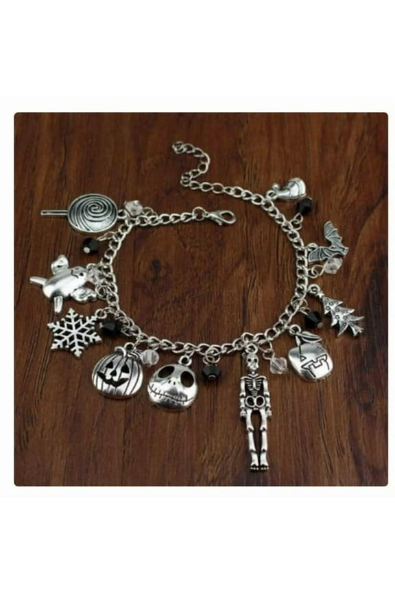 The Nightmare Before Christmas Jack Skellington Sally Gothic Bracelet Gift