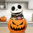 thumbnail image 1 of The Nightmare Before Christmas, Jack Skellington Treat Bowl Candy Jar, Bowl Candle Holder Tableware Decorations For Halloween Tiered Tray Ornament, 1 of 7