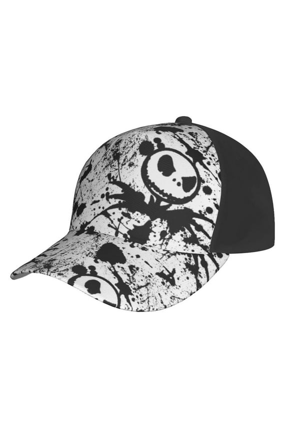 Jack Skellington Unisex Baseball Cap Adjustable Trucker Dad Hat Anti UV Sun Hats Snapback Hat For Men And Women