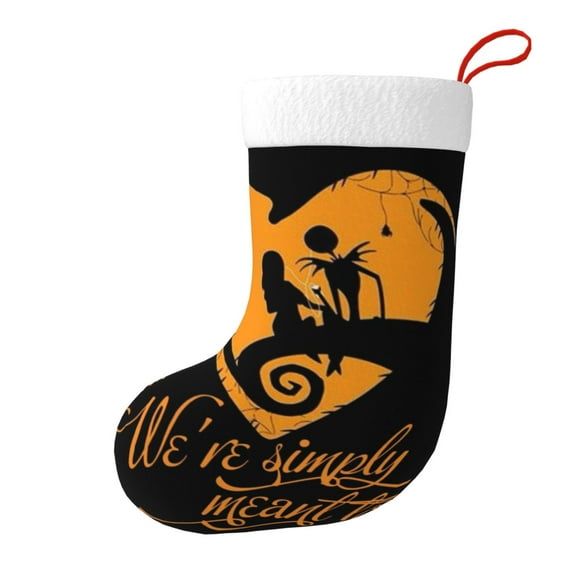 The Nightmare Before Christmas Jack Skellington and sally Christmas Stocking Decor Hanging Ornaments for Holiday Xmas Party Family Decor