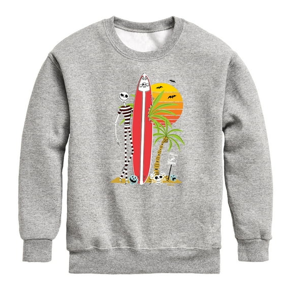 The Nightmare Before Christmas - Jack Sunset Beach - Toddler And Youth Crewneck Fleece Sweatshirt