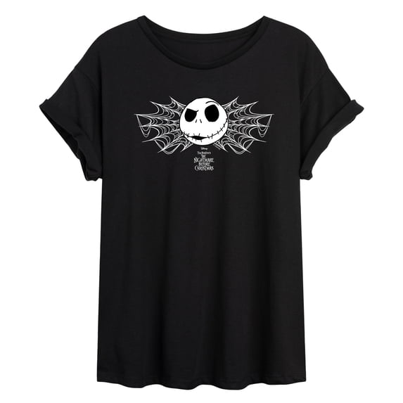 The Nightmare Before Christmas - Jack Webs - Juniors Oversized Graphic T-Shirt