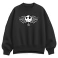 thumbnail image 1 of The Nightmare Before Christmas - Jack Webs - Women's Oversized Fleece Crew Sweatshirt, 1 of 3