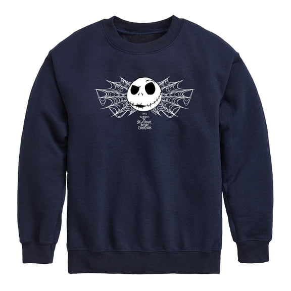 The Nightmare Before Christmas - Jack Webs - Youth Boys Crew Fleece Sweatshirt