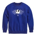 thumbnail image 1 of The Nightmare Before Christmas - Jack Webs - Youth Boys Crew Fleece Sweatshirt, 1 of 3