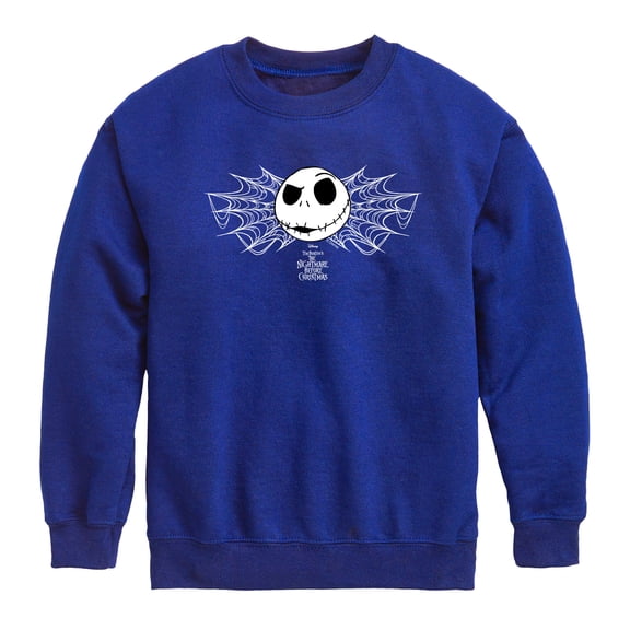 The Nightmare Before Christmas - Jack Webs - Youth Boys Crew Fleece Sweatshirt