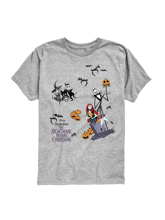 - Jack and Sally Group Boys' Short Sleeve Graphic T-Shirt
