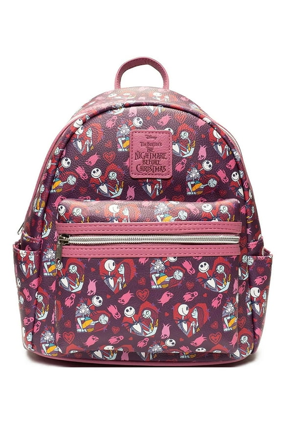 The Nightmare Before Christmas Jack and Sally Hearts Mini-Backpack