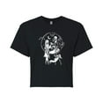 thumbnail image 1 of The Nightmare Before Christmas - Jack and Sally - Juniors Cropped Cotton Blend T-Shirt, 1 of 5