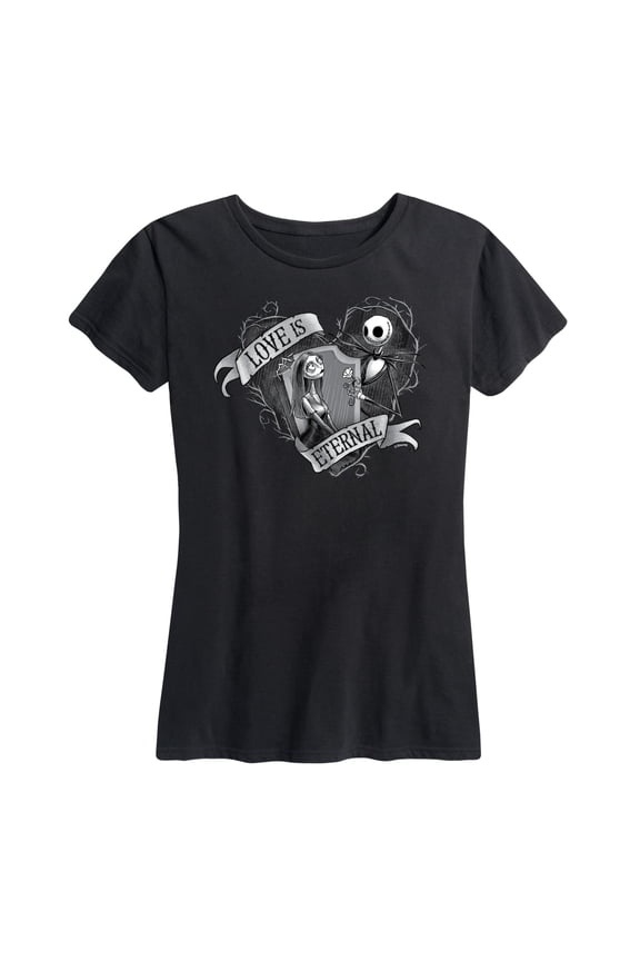 - Jack and Sally Love Eternal - Women's Short Sleeve Graphic T-Shirt