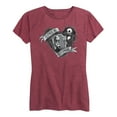 thumbnail image 1 of The Nightmare Before Christmas - Jack and Sally Love Eternal - Women's Short Sleeve Graphic T-Shirt, 1 of 5