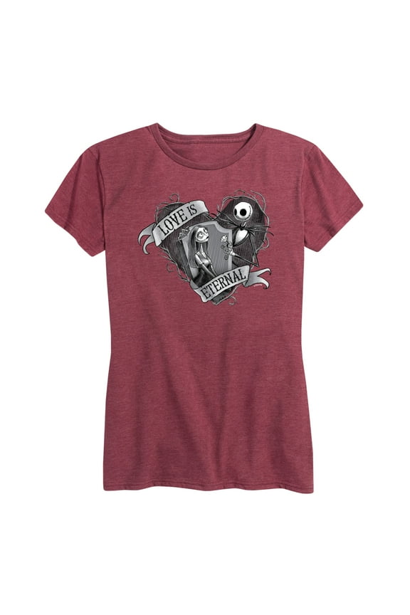 - Jack and Sally Love Eternal - Women's Short Sleeve Graphic T-Shirt