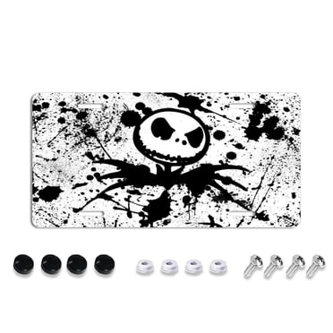 Nightmare Before Christmas License Plate Frame – Jack Skellington Logo – Plastic Car Frame