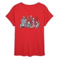 thumbnail image 1 of The Nightmare Before Christmas - Lineup - Juniors Oversized Graphic T-Shirt, 1 of 4