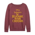 thumbnail image 1 of The Nightmare Before Christmas - Logo - Women's French Terry Long Sleeve Pullover, 1 of 4
