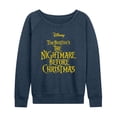 thumbnail image 1 of The Nightmare Before Christmas - Logo - Women's French Terry Long Sleeve Pullover, 1 of 4