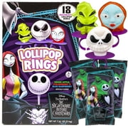 The Nightmare Before Christmas Lollipop Rings, Halloween Party Candy, 18 Count Suckers, 7.61 Ounce Box