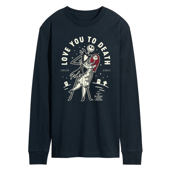 The Nightmare Before Christmas - Love To Death Men's Long Sleeve Graphic T-Shirt