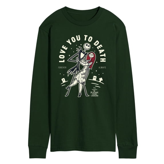 The Nightmare Before Christmas - Love To Death Men's Long Sleeve Graphic T-Shirt