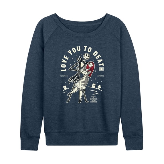 The Nightmare Before Christmas - Love To Death - Women's French Terry Long Sleeve Pullover