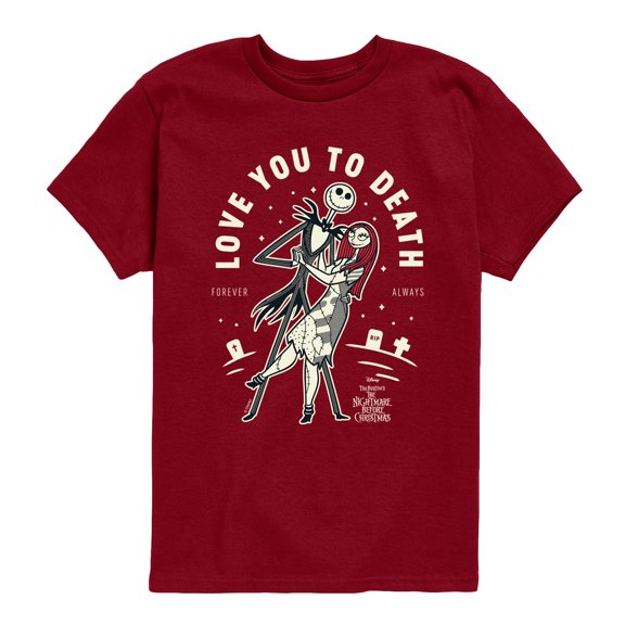 The Nightmare Before Christmas - Love To Death - Youth Boys Short Sleeve Graphic T-Shirt