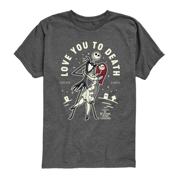 The Nightmare Before Christmas - Love To Death - Youth Boys Short Sleeve Graphic T-Shirt