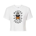 thumbnail image 1 of The Nightmare Before Christmas - Master Of Fright - Juniors Cropped Cotton Blend T-Shirt, 1 of 5
