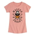 thumbnail image 1 of The Nightmare Before Christmas - Master Of Fright - Toddler And Youth Girls Short Sleeve Graphic T-Shirt, 1 of 5