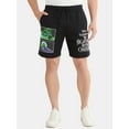 thumbnail image 1 of Nightmare Before Christmas Men's and Big Men's Graphic Fleece Shorts, 9" Inseam, Sizes XS-3XL, 1 of 5