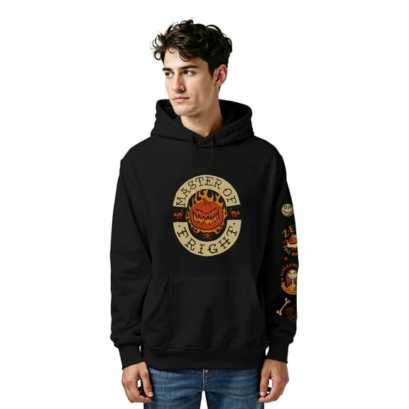 The Nightmare Before Christmas, Men's & Big Men's Graphic Hoodie, Flash Nightmare, Sizes S-3XL