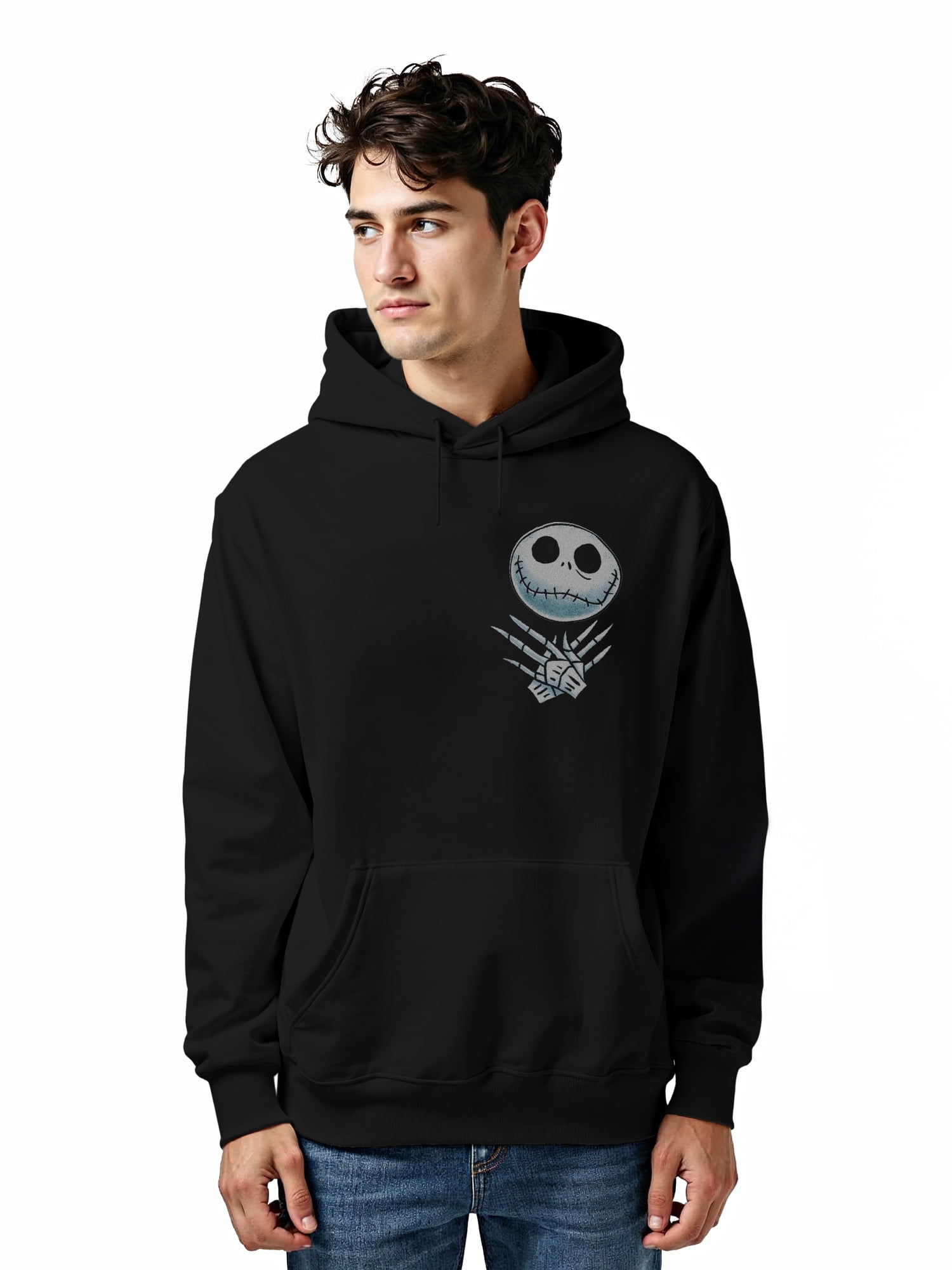 The Nightmare Before Christmas, Men's & Big Men's Graphic Hoodie, Jack Arms Folded, Sizes S-3XL