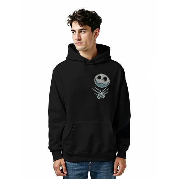 The Nightmare Before Christmas, Men's & Big Men's Graphic Hoodie, Jack Arms Folded, Sizes S-3XL