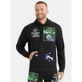 thumbnail image 1 of Nightmare Before Christmas Men's and Big Men's Front Back Graphic Hoodie, Sizes XS-3XL, 1 of 5