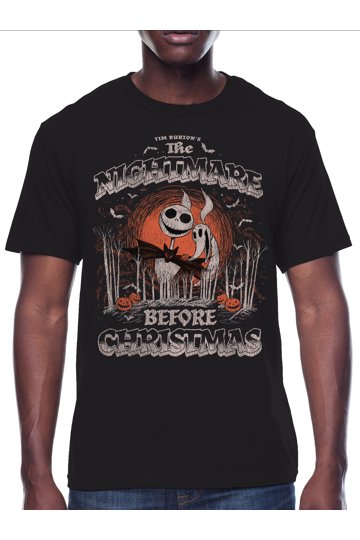 T-shirt "Le Cauchemar Avant Noël" (Nightmare Before Christmas) - Taille Unisexe, Coton, Neuf Sans étiquettes