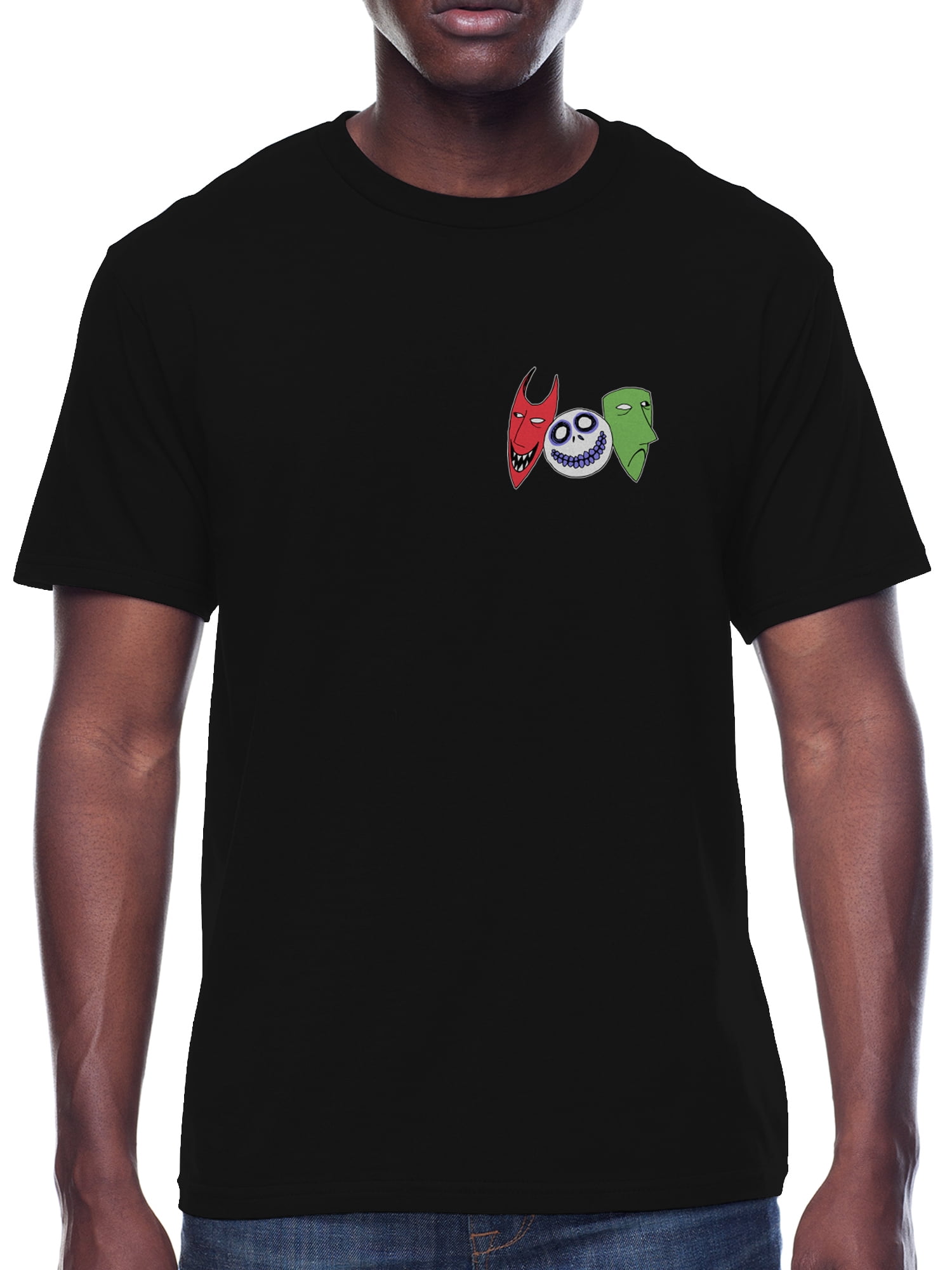 The Nightmare Before Christmas, Men's & Big Men's Graphic T-Shirt, Trio Patch, Sizes S-3XL