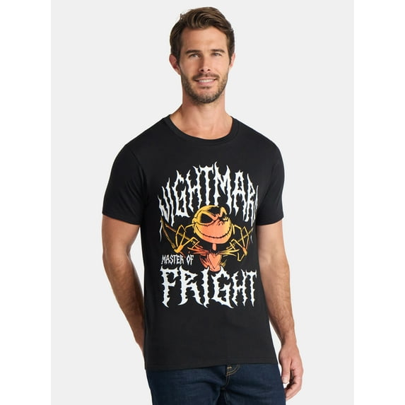 Nightmare Before Christmas Men's and Big Men's Master of Fright Graphic Tee, Sizes S-3XL