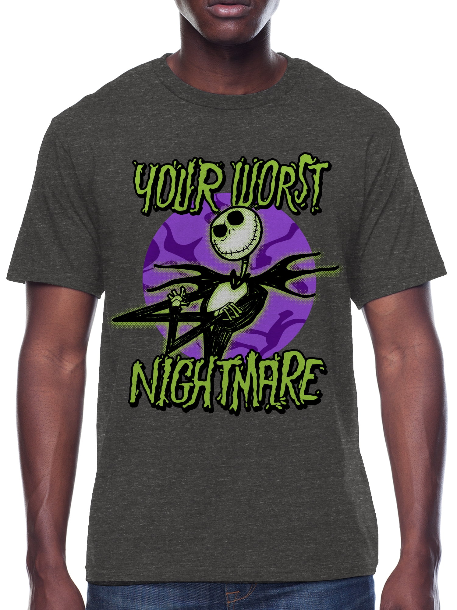 The Nightmare Before Christmas, Men's & Big Men's Halloween Graphic Tee, Sizes XS-3XL