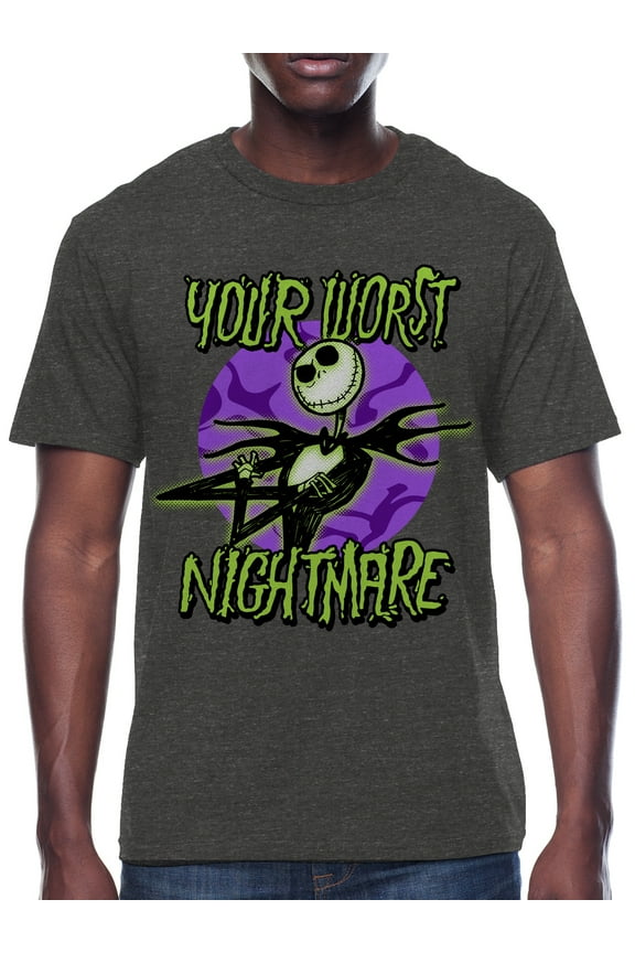 The Nightmare Before Christmas, Men's & Big Men's Halloween Graphic Tee, Sizes XS-3XL
