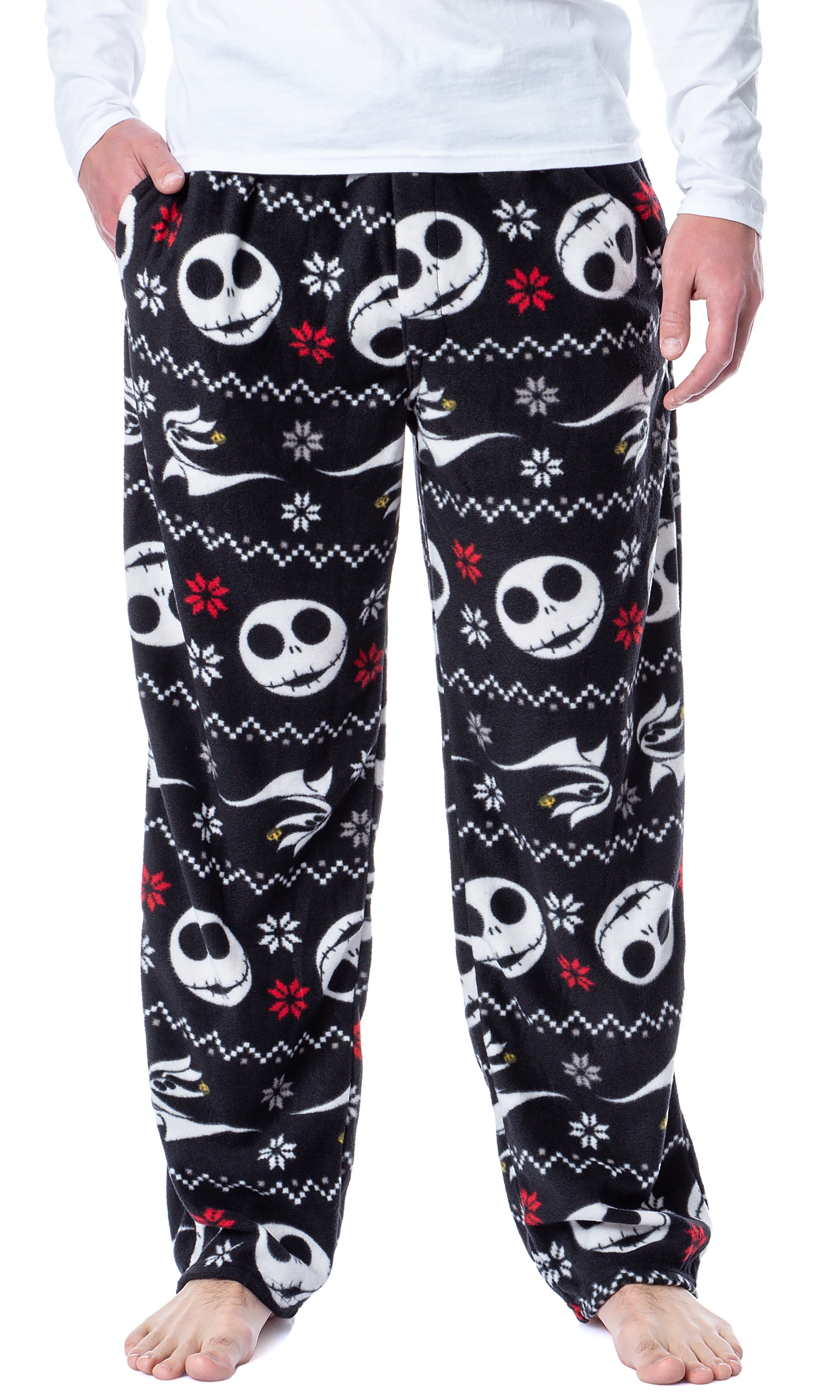 The Nightmare Before Christmas Men s Jack Skellington Plush Pajama Pants 3XL Walmart