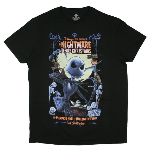 The Nightmare Before Christmas Men's Pumpkin King Of Halloween Town Adult T-Shirt