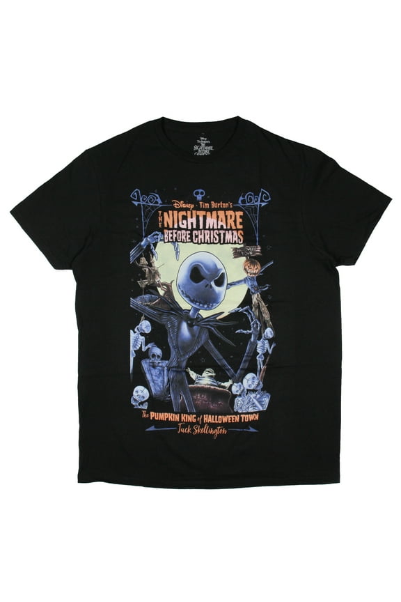 The Nightmare Before Christmas Men's Pumpkin King Of Halloween Town Adult T-Shirt
