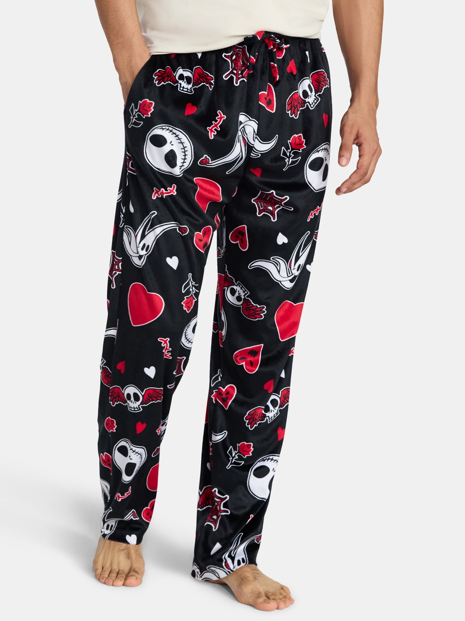 Nightmare Before Christmas Men's Valentine's Day Sleep Pants, Sizes S-2XL