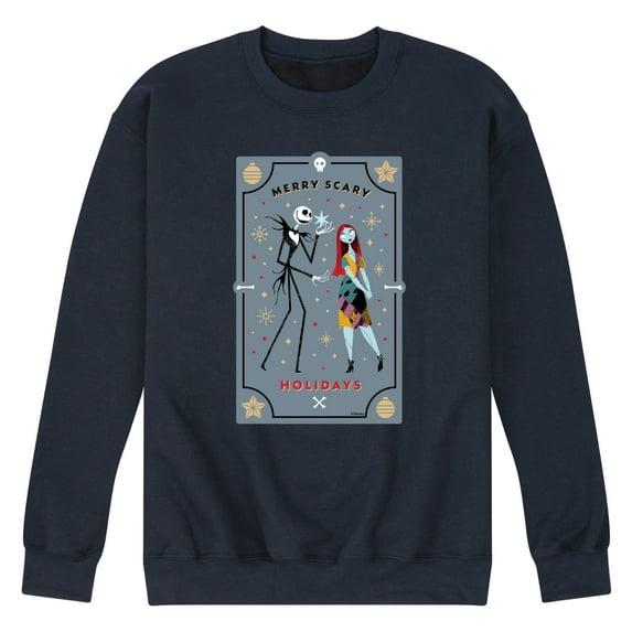The Nightmare Before Christmas - Merry Scary Holidays - Men's Crew Neck Fleece Pullover