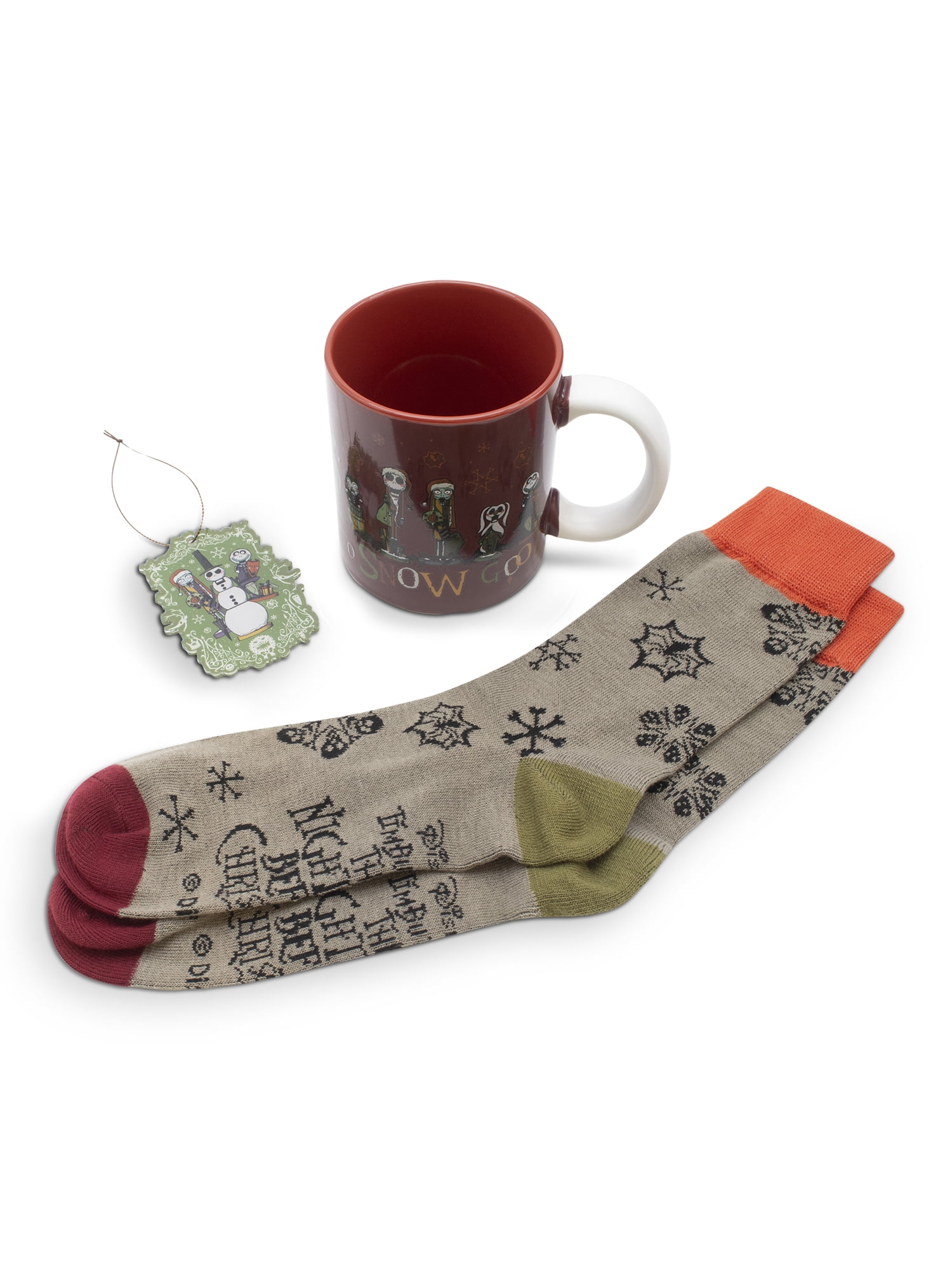The Nightmare Before Christmas Mug, Sock & Acrylic Door Hanger Gift Set