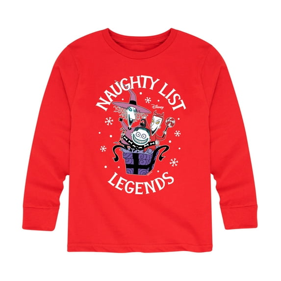 The Nightmare Before Christmas - Naughty List Legends - Toddler And Youth Long Sleeve Graphic T-Shirt